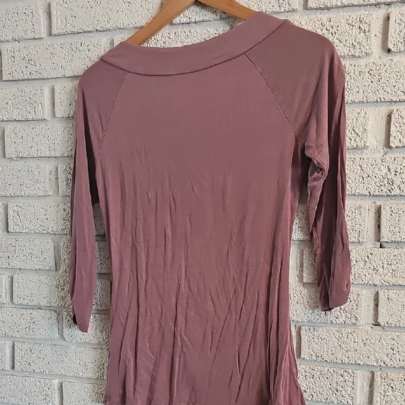 RW&CO. Dusty Rose Long Sleeve Top - Picture 3 of 3